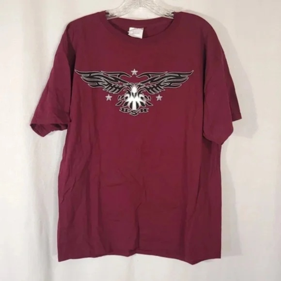 3/$25 Unisex XL America Moto Eagle Heavyweight T Shirt - Picture 1 of 7